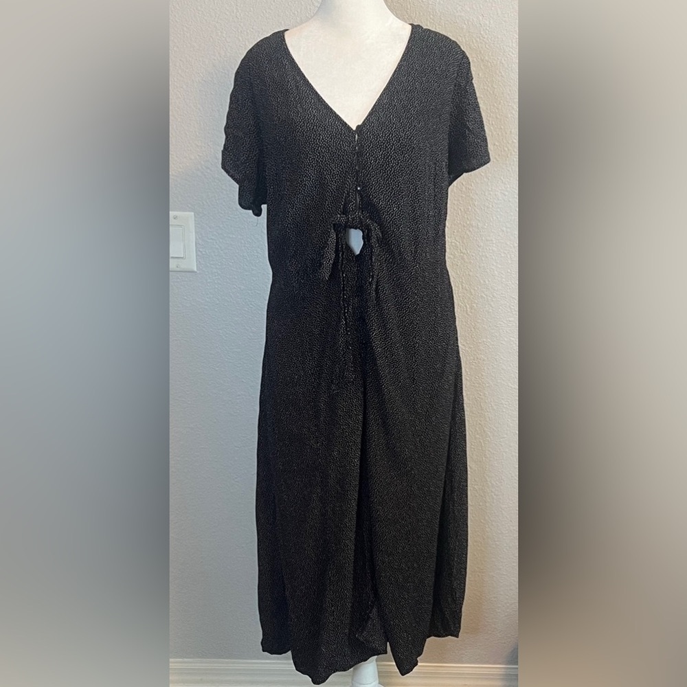 Abercrombie Tie/Button Front Dress Size Large